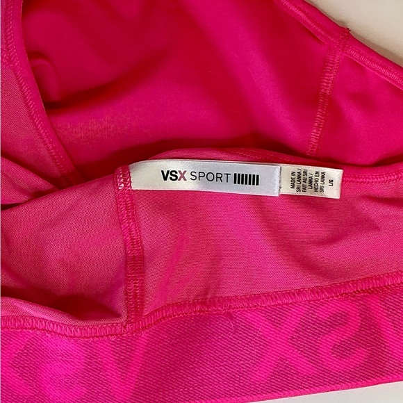 Victoria’s Secret VSX Hot Pink Sports Bra – Size Large - Picture 4 of 8